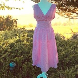 Red, Patterned Summer Dress